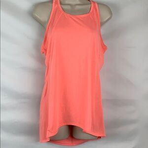 Athleta Neon pink salmon racer back tank top
